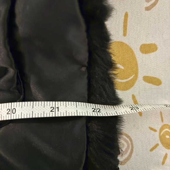 Gianfranco Rossi Womens Reversible Vest Rabbit Fur-Satin Bodice Sweater Sz Small - Picture 11 of 11